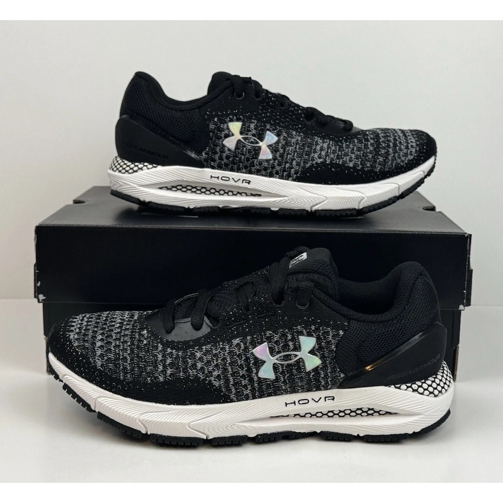 Under Armour HOVR Intake 6 Running Shoes Womens Size 5.5 Black/White 3026141-001